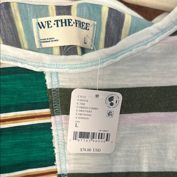 Striped Colorblock T-Shirt - Picture 2 of 4